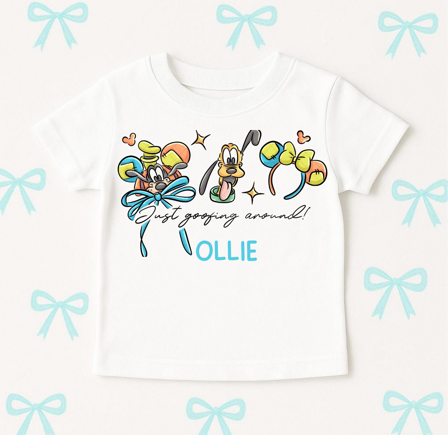 Ears Edit: Goofy & Pluto Tee (Cuties & Adult Sizes)