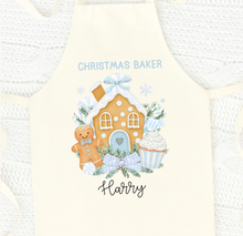 Load image into Gallery viewer, Christmas Baker Apron (Blue or Pink)
