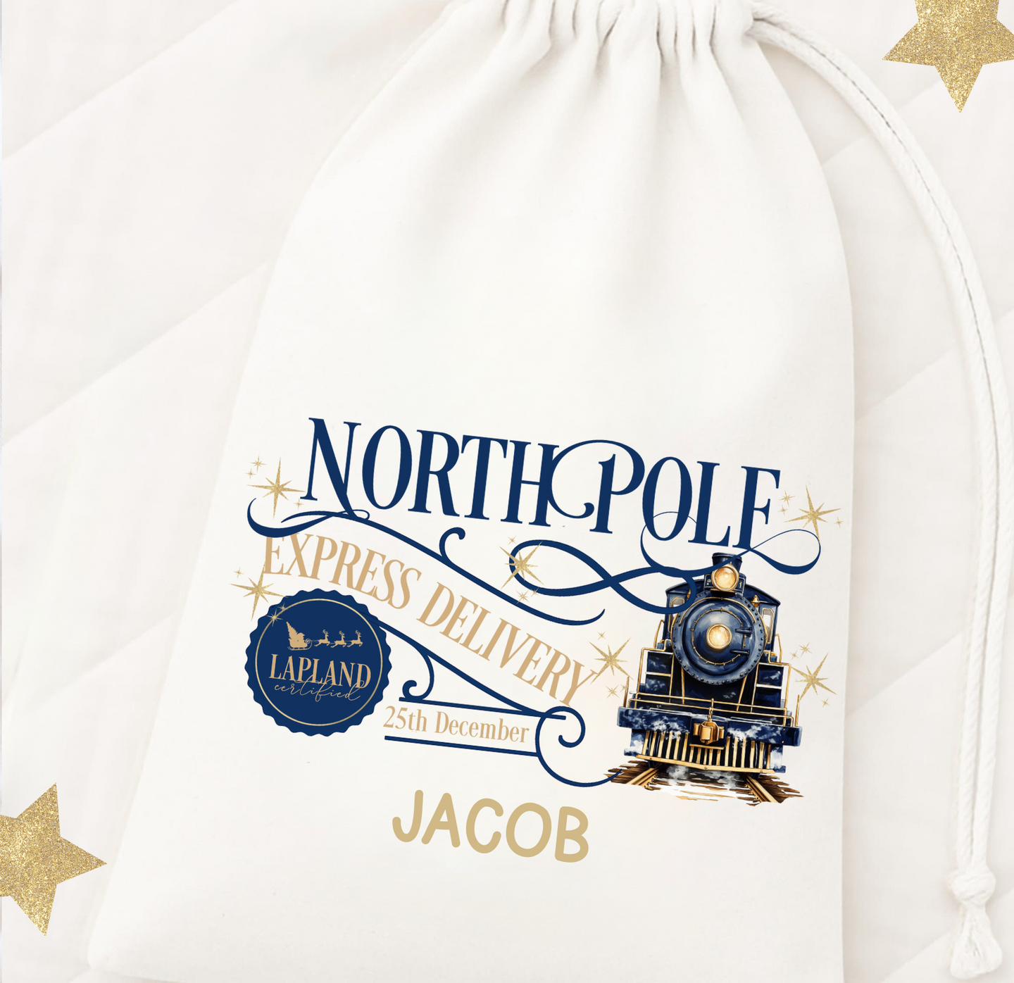Polar Express Delivery Sack (Pink or Blue)
