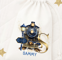 Load image into Gallery viewer, Polar Express Initial Sack (Pink or Blue)
