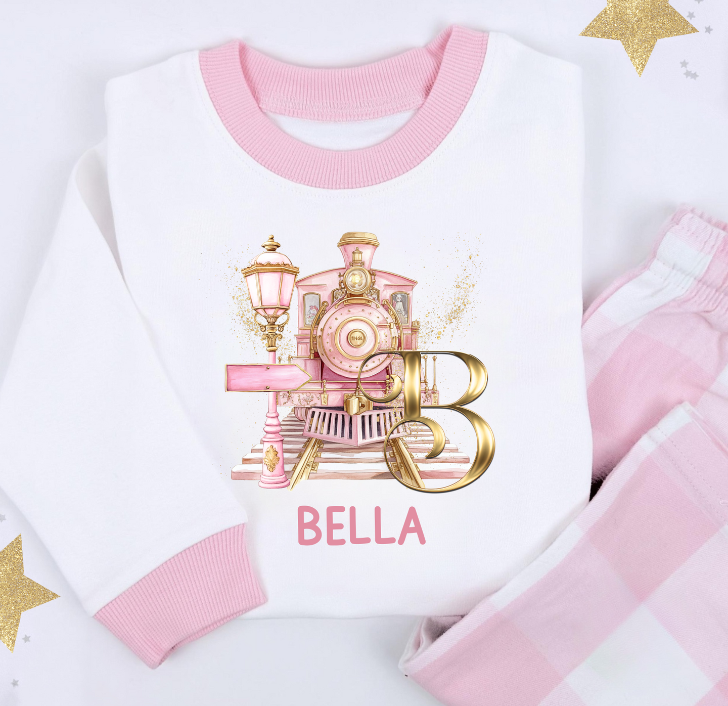 Polar Express Initial Pyjamas (Pink or Blue)