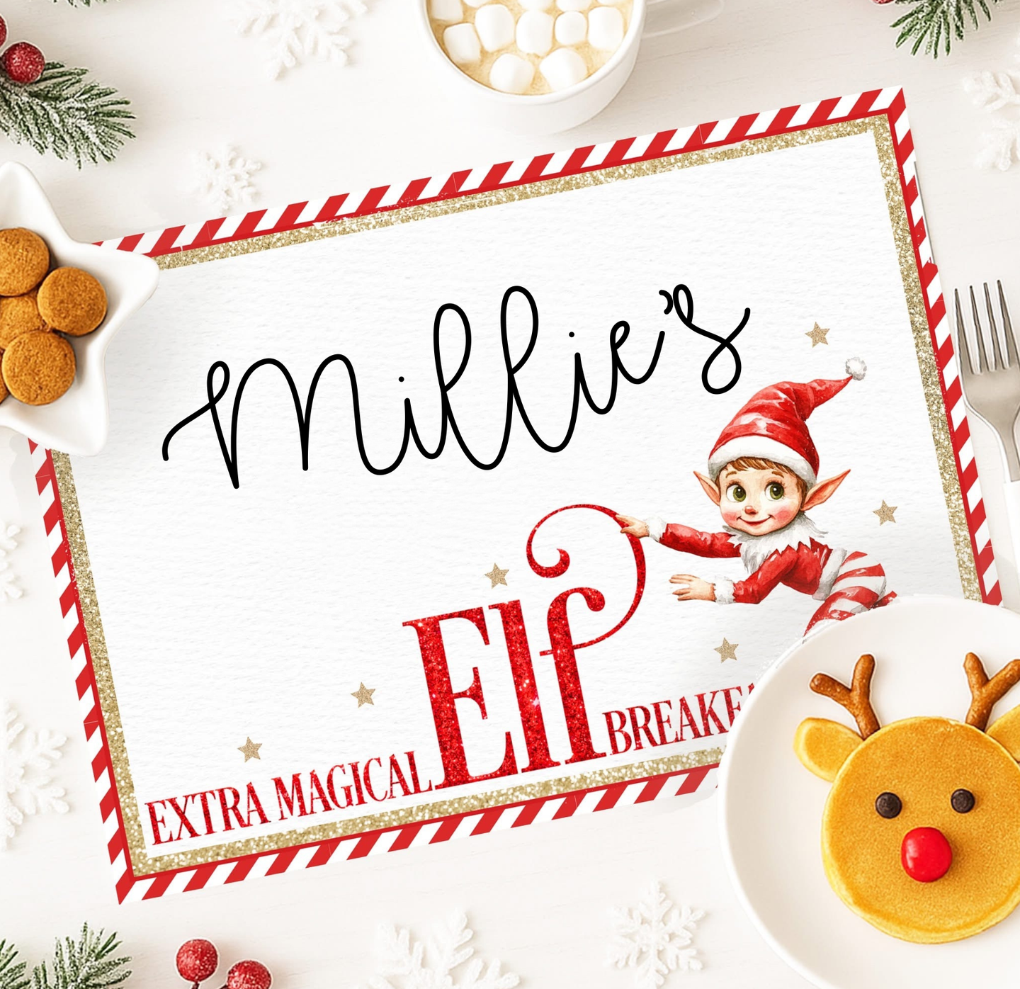 Elf Breakfast Placemat