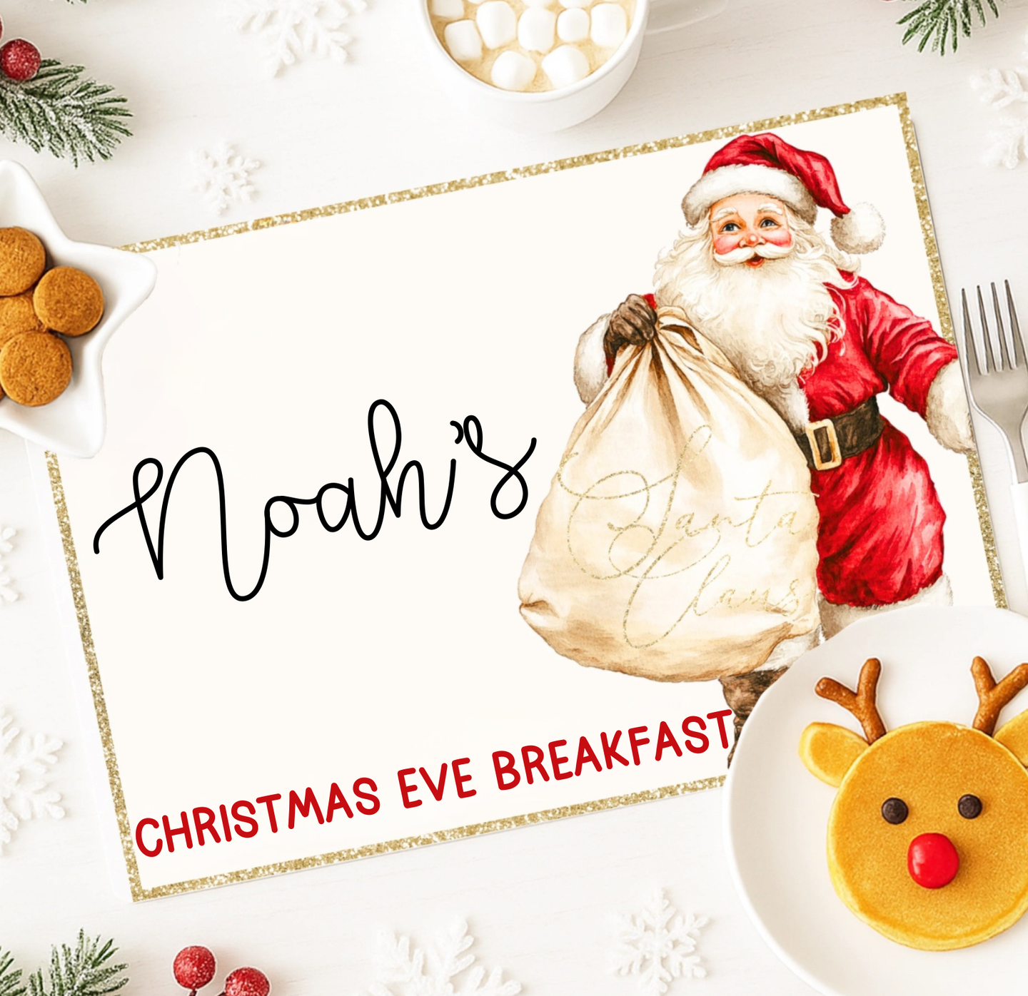 Christmas Eve Breakfast Placemat