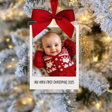 Load image into Gallery viewer, Personalised Polaroid Photo Christmas Decoration
