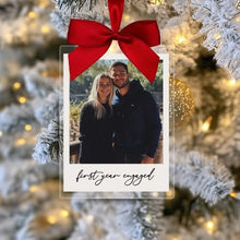 Load image into Gallery viewer, Personalised Polaroid Photo Christmas Decoration

