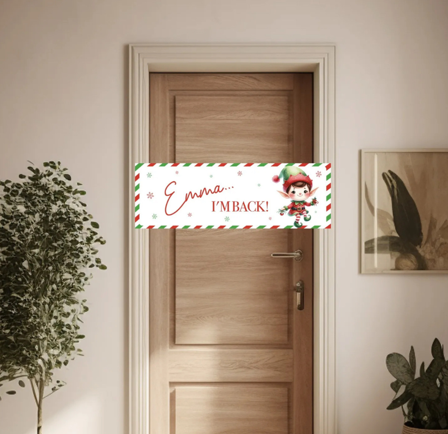 Elf I’m Back PVC Banner