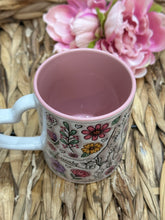 Load image into Gallery viewer, Holding Hands Pink Heart Handle Mug
