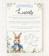 Load image into Gallery viewer, Easter Bunny Letter (Pink or Blue)
