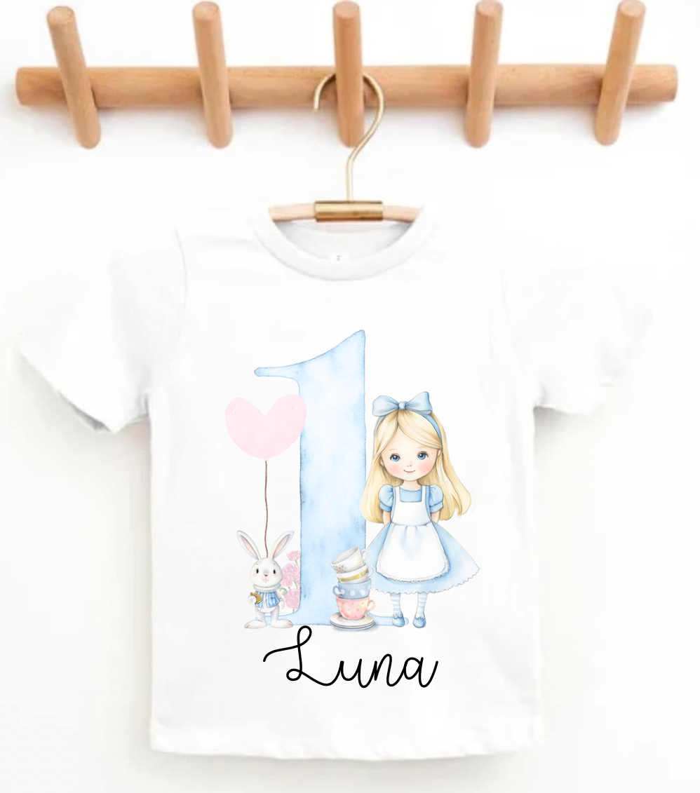 Wonderland Birthday Tee (Ages 1-5)