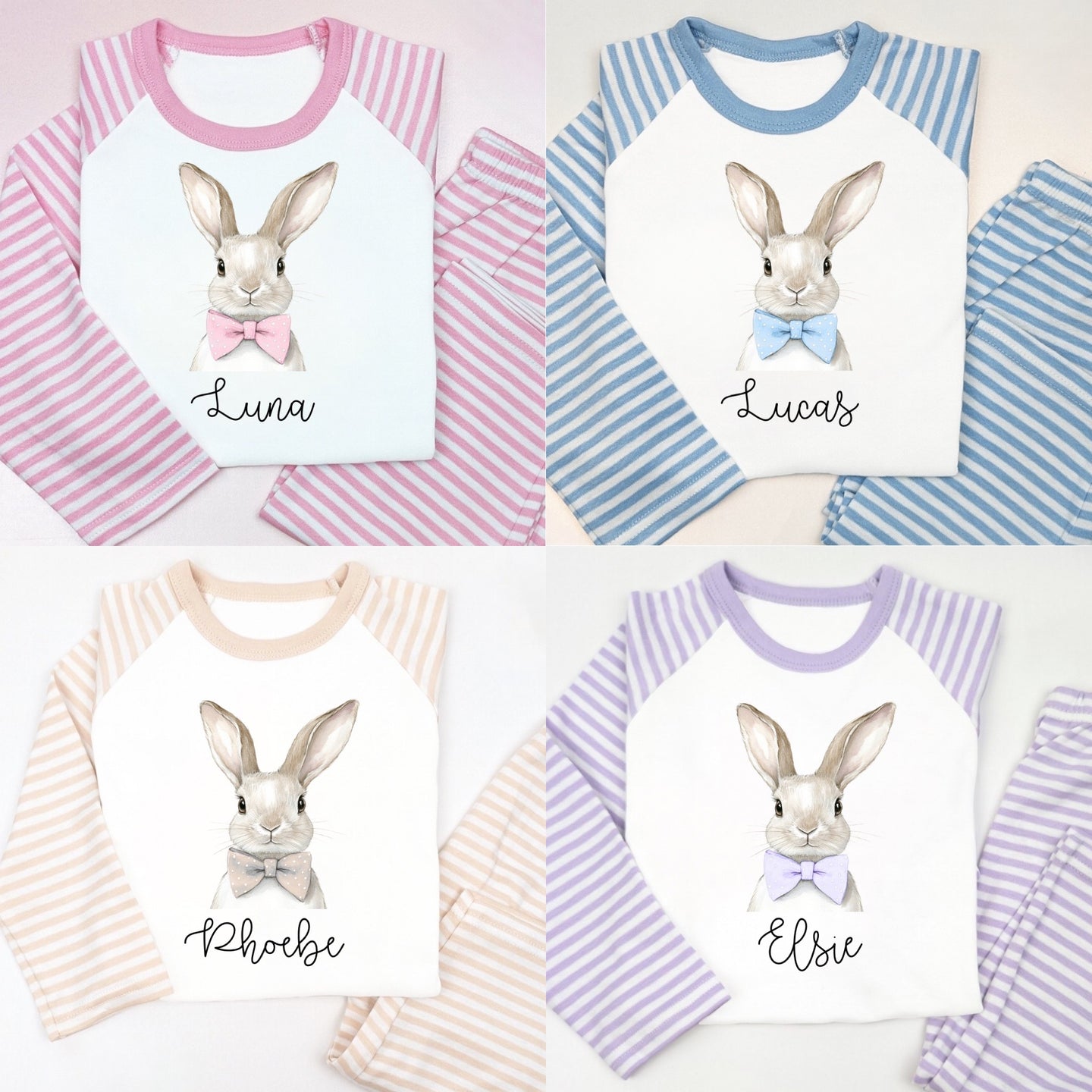 Pastel Bunny Easter Pyjamas