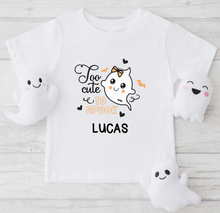 Load image into Gallery viewer, Too Cute To Spook Tee (Pink or Orange)
