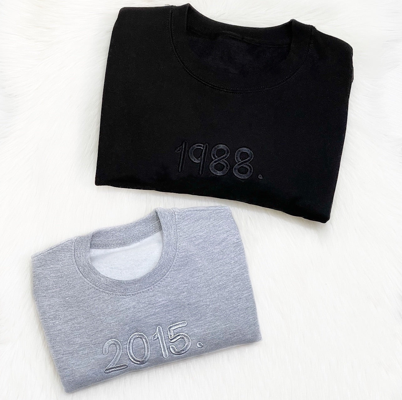 Embroidered Mama Year Sweater - Cute as a Button by Laura