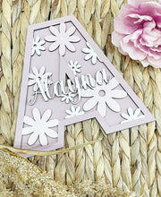 Load image into Gallery viewer, Floral Letter - Cute as a Button by Laura
