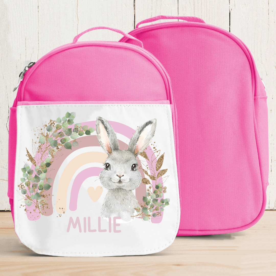Girls Rainbow Animals Lunch Bag - Cute as a Button by Laura