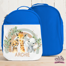 Load image into Gallery viewer, Boys Rainbow Animals Lunch Bag
