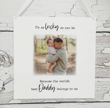 Load image into Gallery viewer, Father’s Day Photo Plaque
