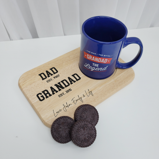 Dad/Grandad Est Tea & Biscuit Board