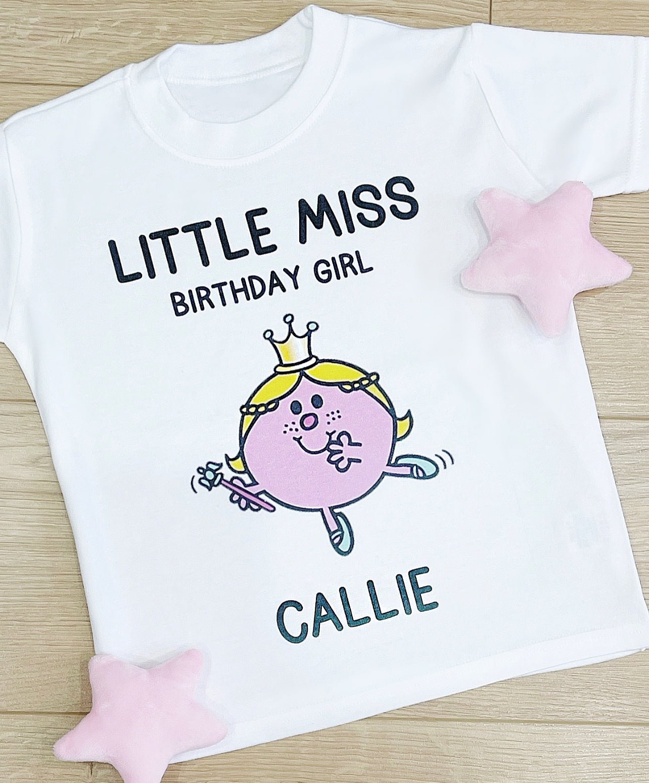 Little Miss Birthday Girl Tee - Cute as a Button by Laura