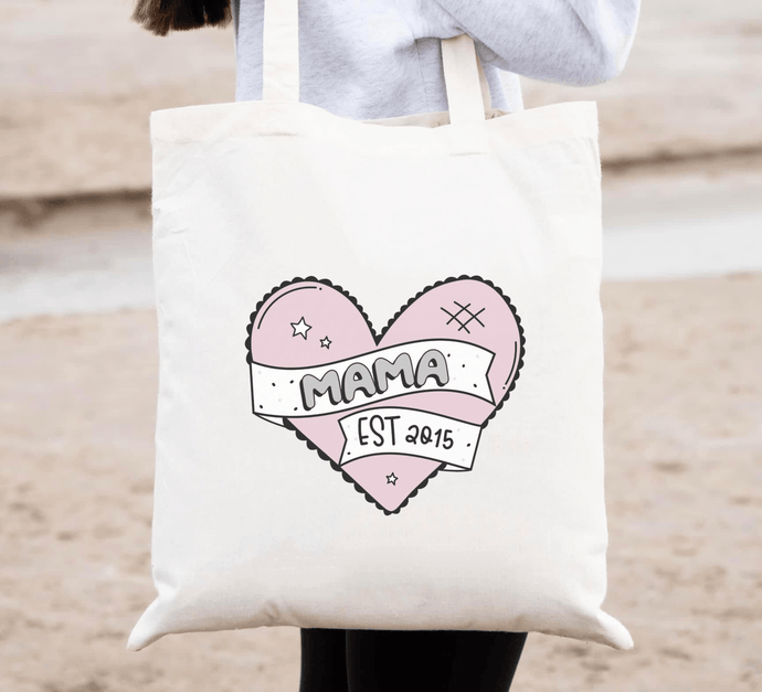 Mama Est Shopper Bag - Cute as a Button by Laura