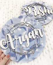 Load image into Gallery viewer, Marble Swirl Scribble Plaque - Cute as a Button by Laura
