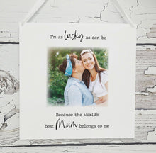 Load image into Gallery viewer, Mum Photo Plaque - Cute as a Button by Laura
