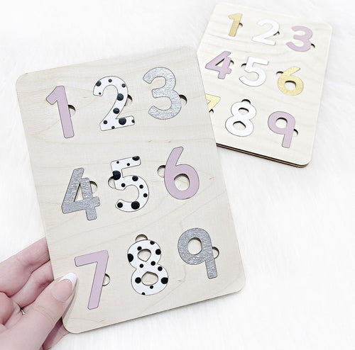 Number Puzzle - Cute as a Button by Laura