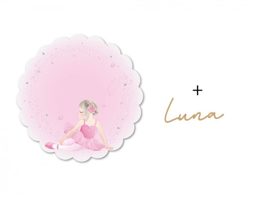 PRE ORDER Ballerina Plaque - Cute as a Button by Laura