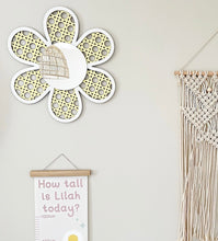 Load image into Gallery viewer, Rattan Daisy Mirror - Cute as a Button by Laura

