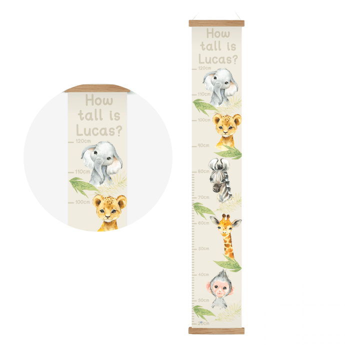 Safari Height Chart - Cute as a Button by Laura
