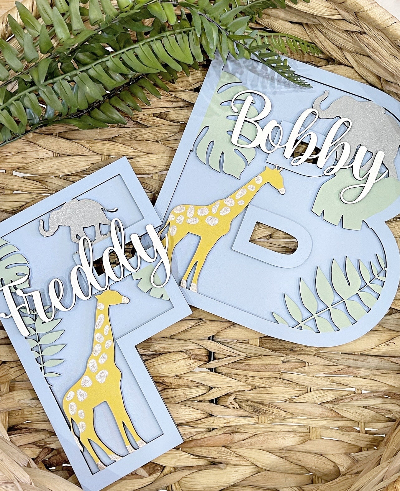 Safari Jungle Letter - Cute as a Button by Laura