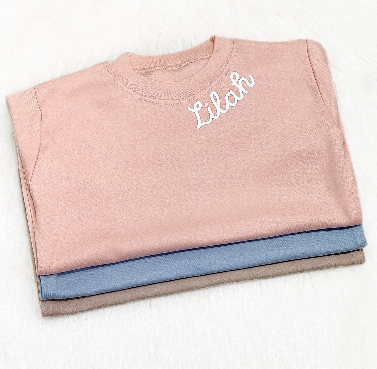 Scripted Collar Tee - Cute as a Button by Laura