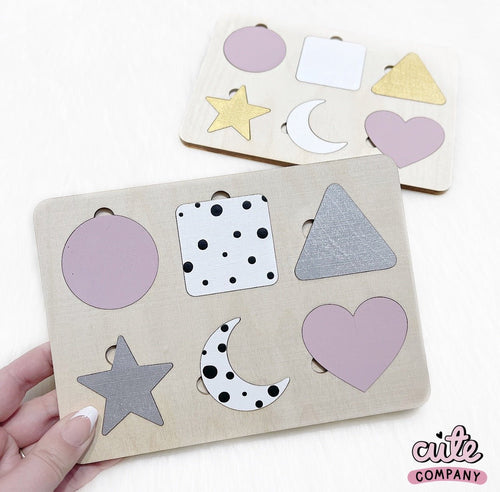 Shape Puzzle - Cute as a Button by Laura