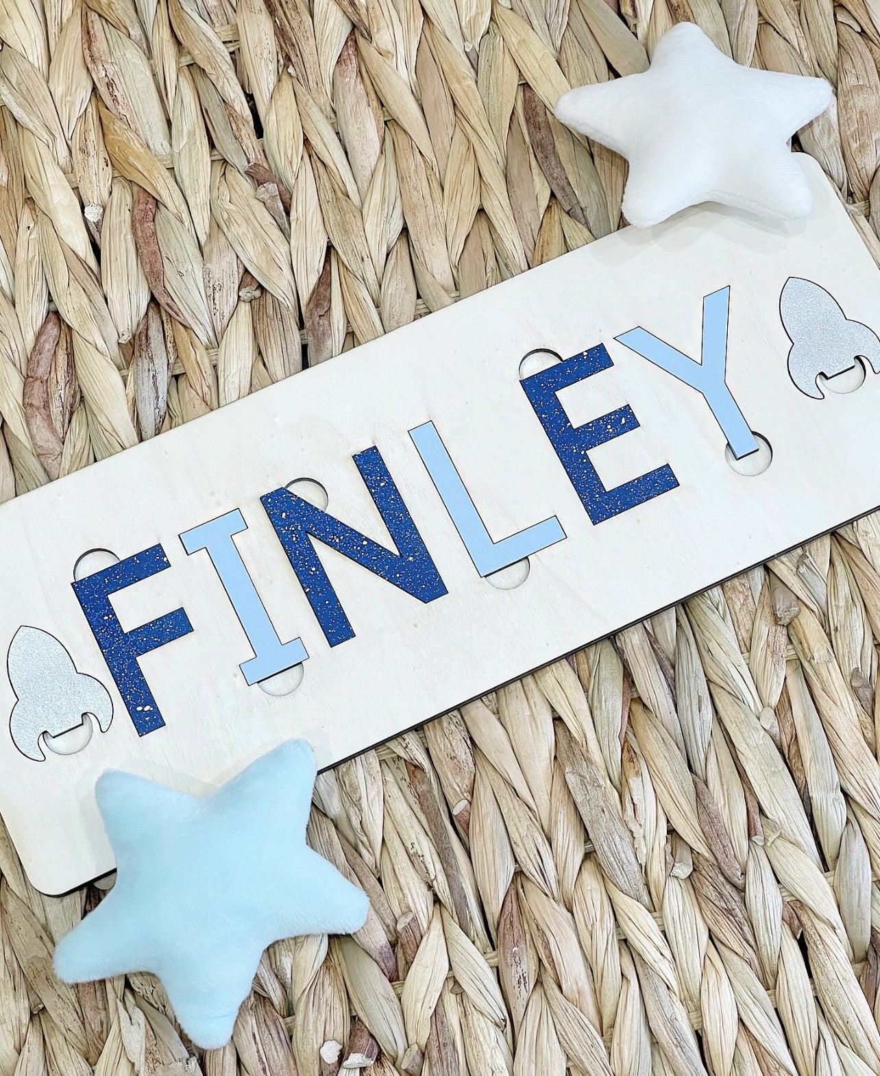 Space Themed Name Puzzle - Cute as a Button by Laura