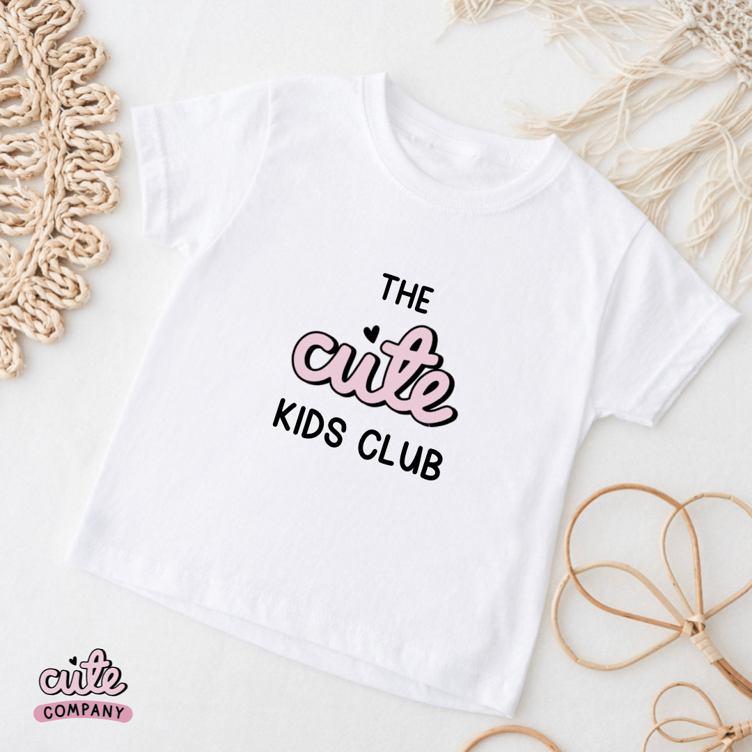 The Cute Kids Club Brand Tee - Cute as a Button by Laura