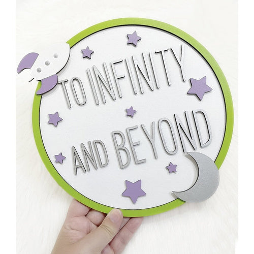 To Infinity & Beyond Plaque - Cute as a Button by Laura