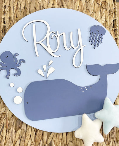 Under the Sea Plaque - Cute as a Button by Laura