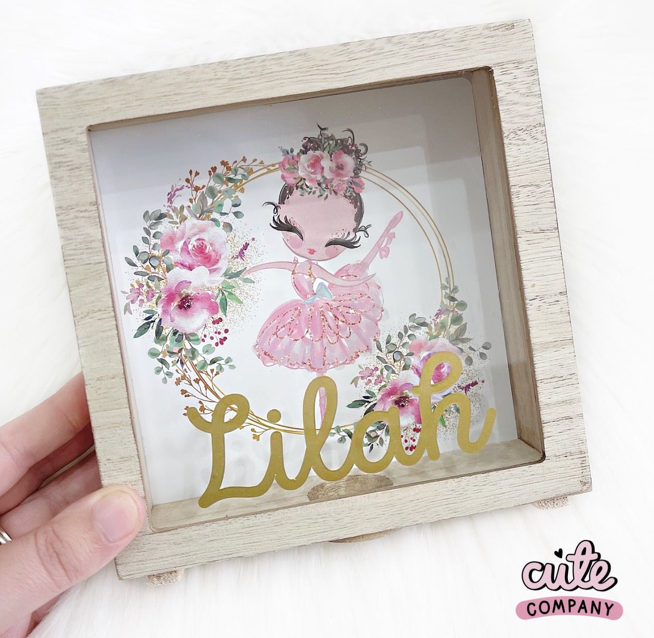 Wooden Money Box (All Designs) - Cute as a Button by Laura
